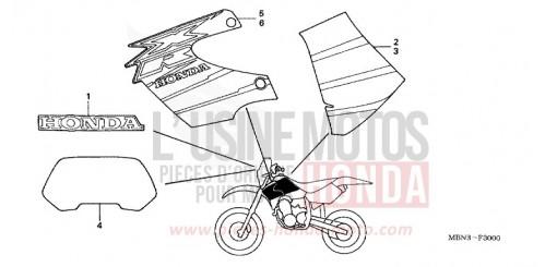 RAYURE (XR650RY) XR650RY de 2000